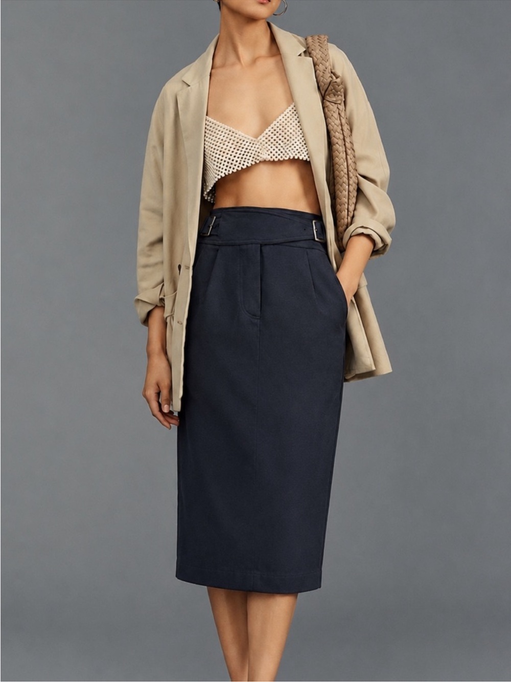 MAEVE - ANTHROPOLOGIE Pencil belted skirt!